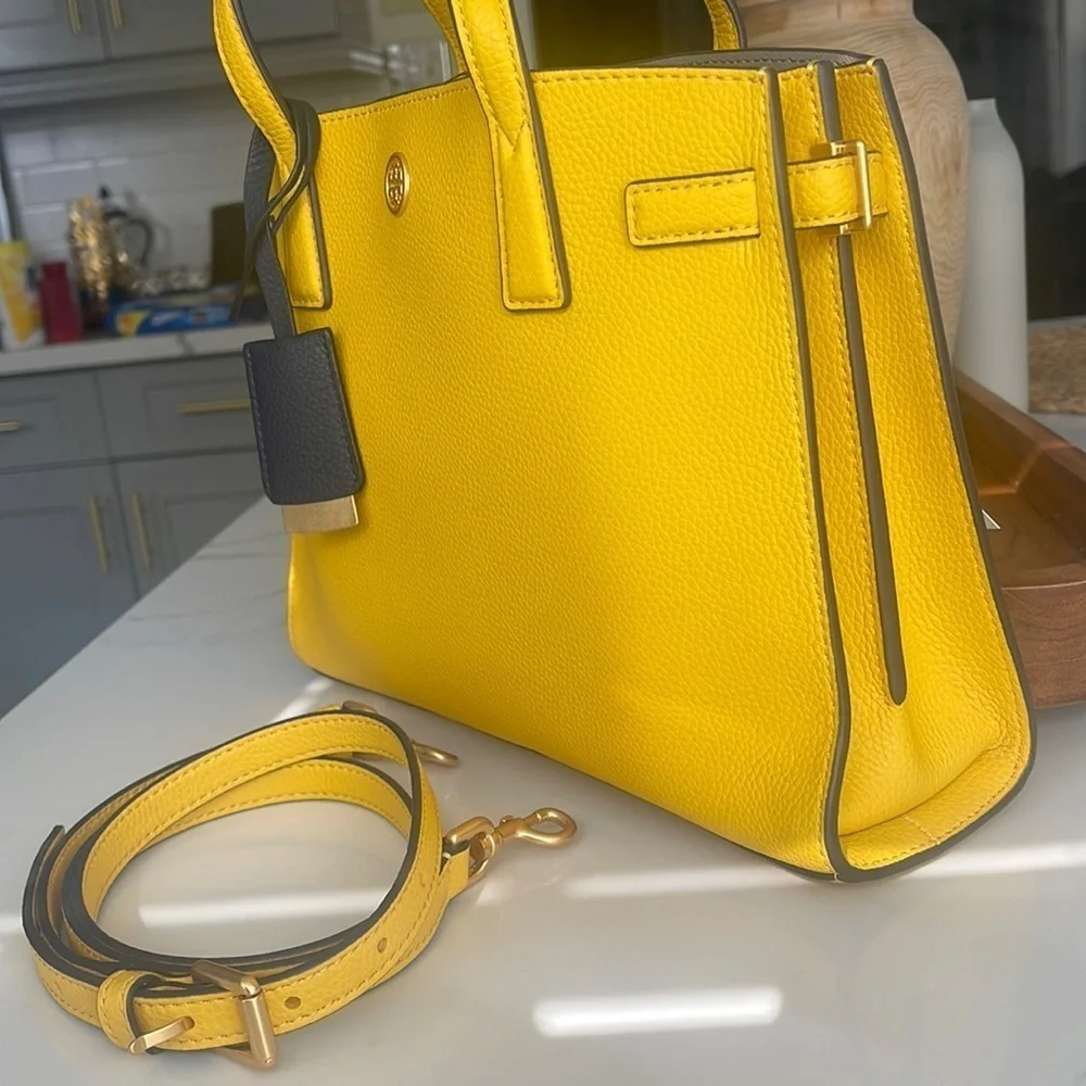 Tory Burch Small Walker Leather Satchel